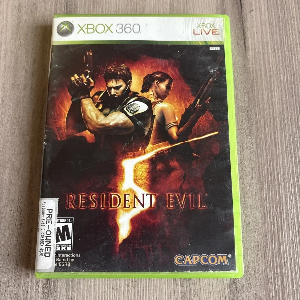 Resident Evil 5 - Xbox 360 Box Only, No Game